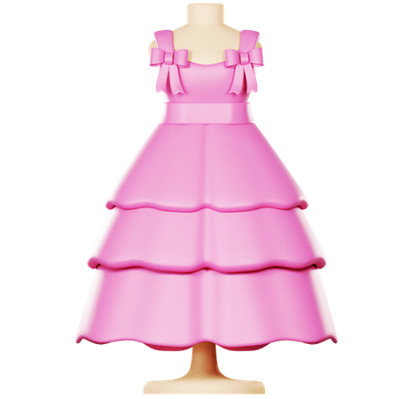 Robe de fille  3D Icon