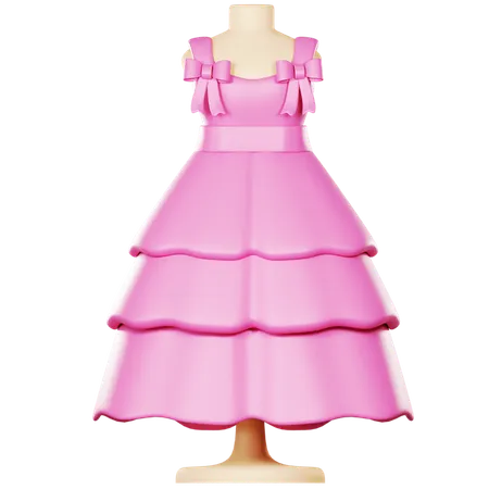 Robe de fille  3D Icon