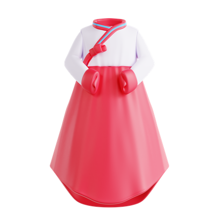 Robe hanbok  3D Icon