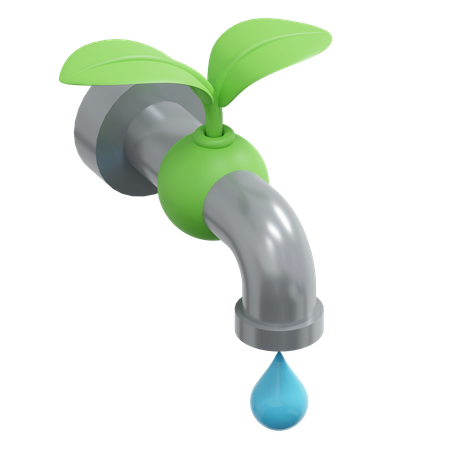 Robinet d'eau écologique  3D Icon