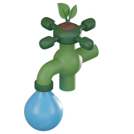 Robinet qui fuit  3D Icon