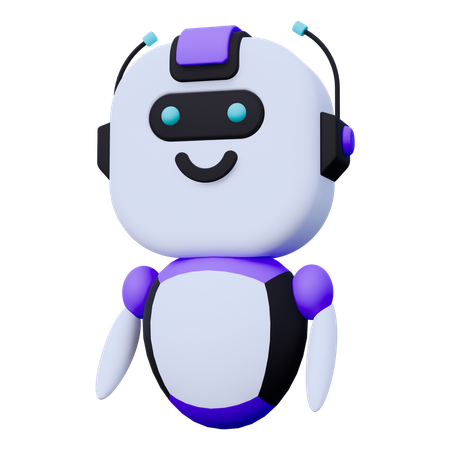 Robô  3D Icon