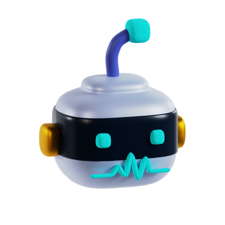 Robô  3D Icon