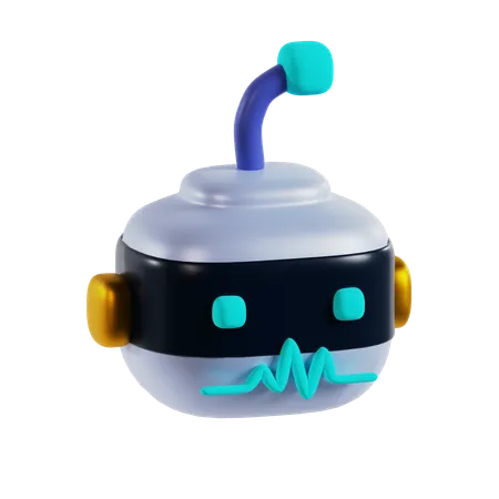 Robô  3D Icon