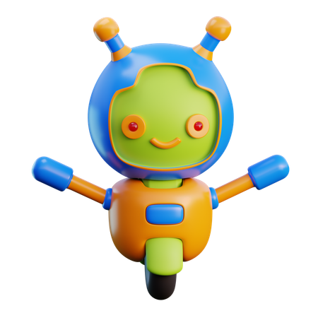 Robô  3D Icon