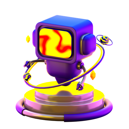 Robô  3D Icon