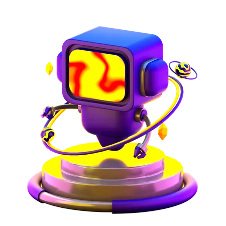 Robô  3D Icon