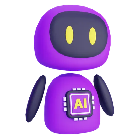 Robô  3D Icon