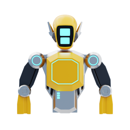 Robô  3D Icon