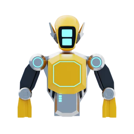 Robô  3D Icon