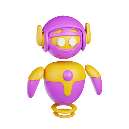 Robô  3D Icon