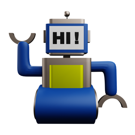 Robô  3D Icon