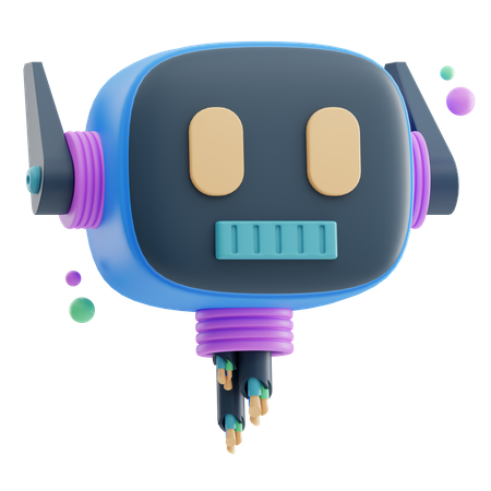 Robô  3D Icon