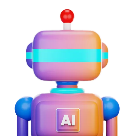 Robô  3D Icon