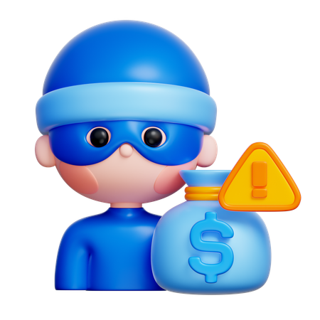 Robo de un banco  3D Icon