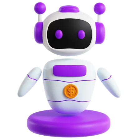 Conseiller en robots  3D Icon