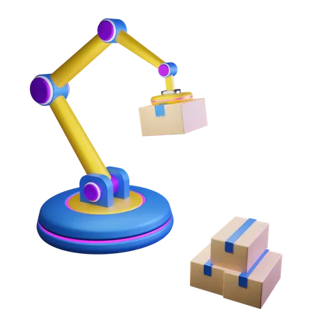 Automação de robôs  3D Icon