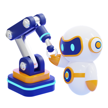 Automação de robôs  3D Icon