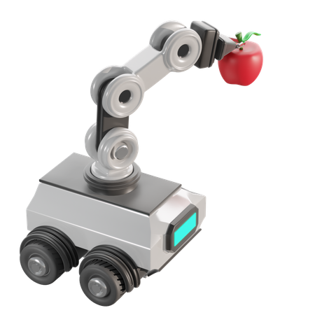 Robô de colheita de frutas  3D Icon
