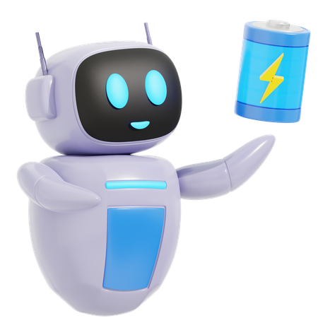 Robô com bateria  3D Icon