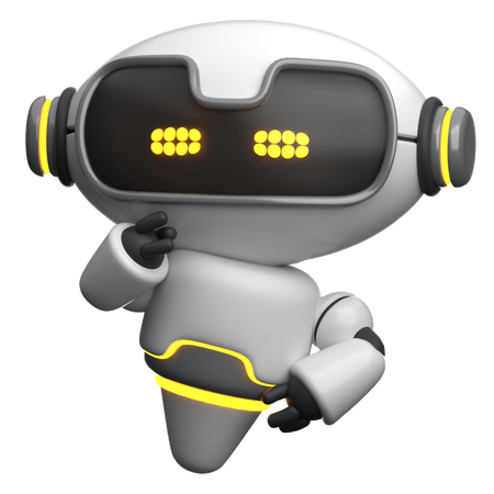 Robô confuso  3D Icon