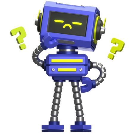 Robô confuso  3D Icon
