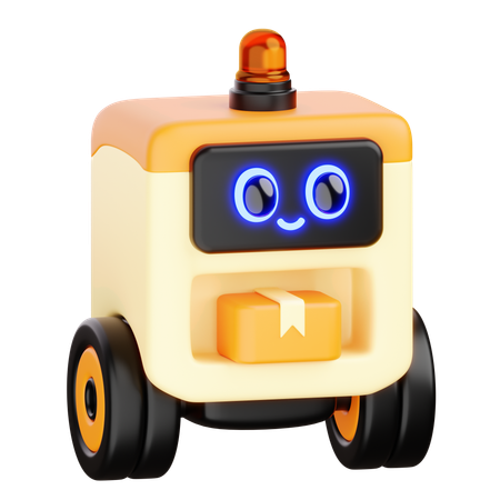 Robô de entrega de IA  3D Icon