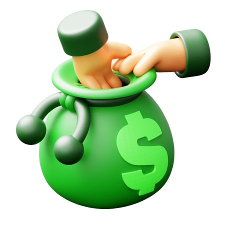 Robó dinero  3D Icon