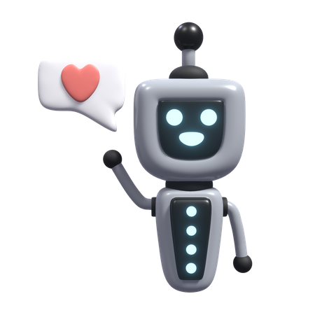 Robô do amor  3D Icon