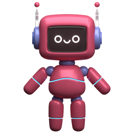 Robô em pé  3D Illustration