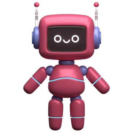 Robô em pé  3D Illustration