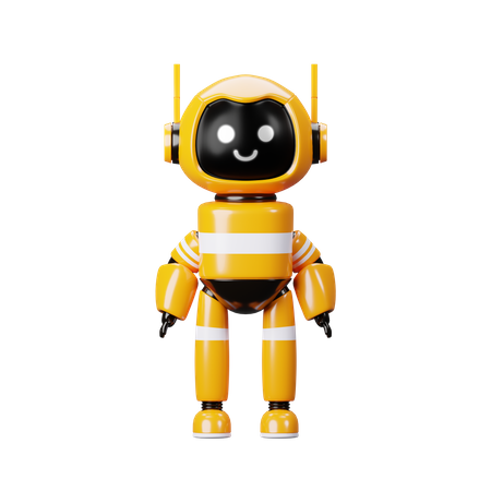 Robô em pé  3D Illustration