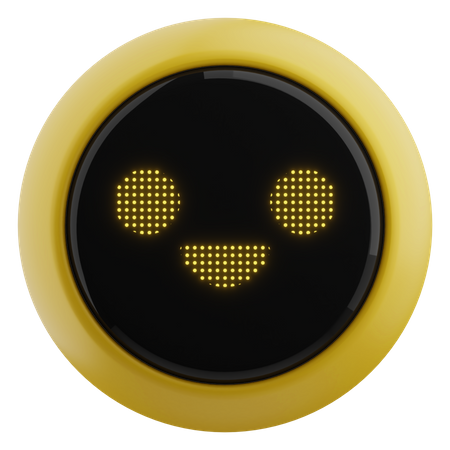 Robô feliz  3D Emoji