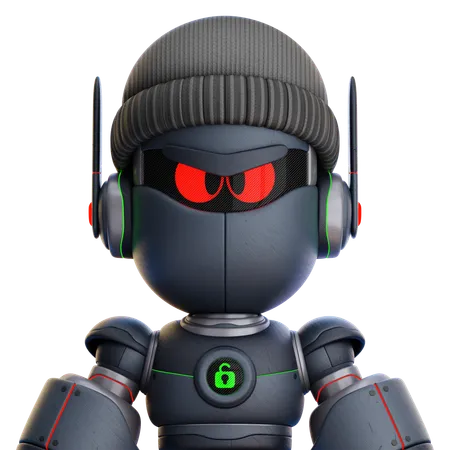 Robô ladrão  3D Icon