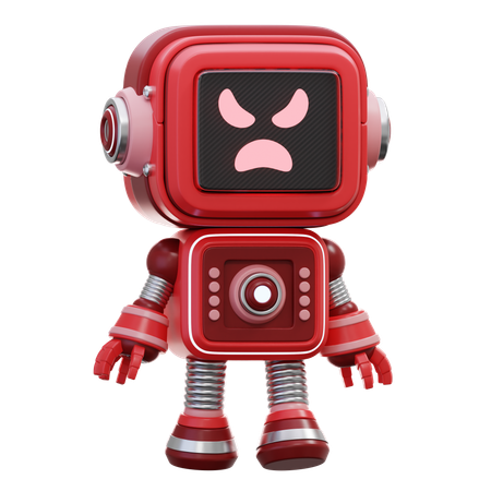 Robô malvado  3D Icon