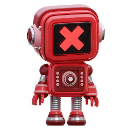 Robô morto  3D Icon