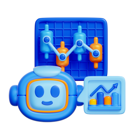 Negociação de robôs  3D Icon