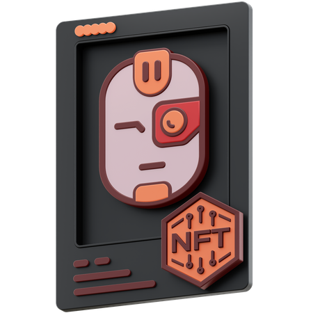 Robô nft  3D Icon