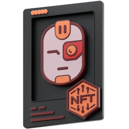 Robô nft  3D Icon