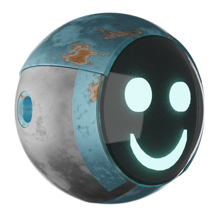 Sorriso de robô  3D Icon