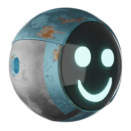 Sorriso de robô  3D Icon