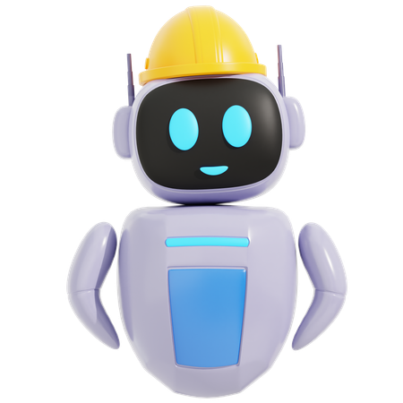 Trabalhador Robô  3D Icon