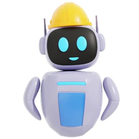 Trabalhador Robô  3D Icon