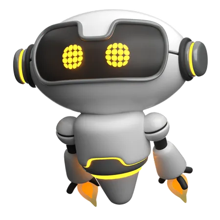 Robô voador  3D Icon