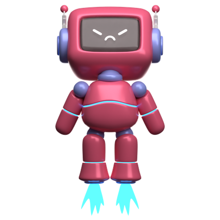 Robô voador  3D Illustration