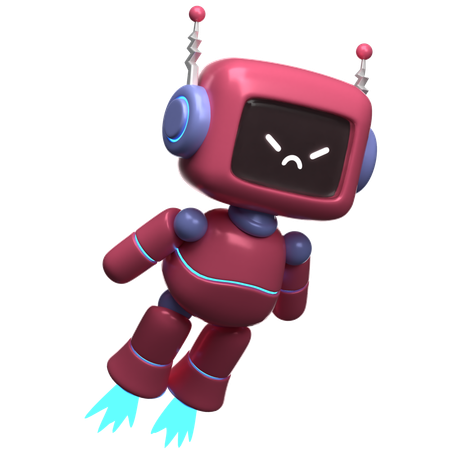 Robô voador  3D Illustration