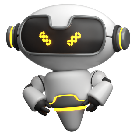 Robô irritado  3D Icon