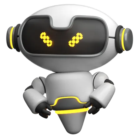 Robô irritado  3D Icon