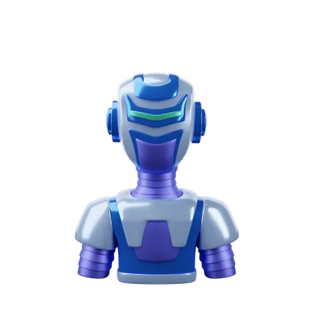 Ilustracion 3 D Avatar Robot 3D Icon