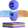 3d 3d robot logo